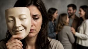 La psicología dice que las personas que estuvieron fingiendo satisfacción durante mucho tiempo, muestran emociones que no sienten para cumplir con las expectativas sociales